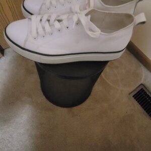 Tennis Shoes Marc Fisher LTD, Size 11, White with Blue piping around the shoe